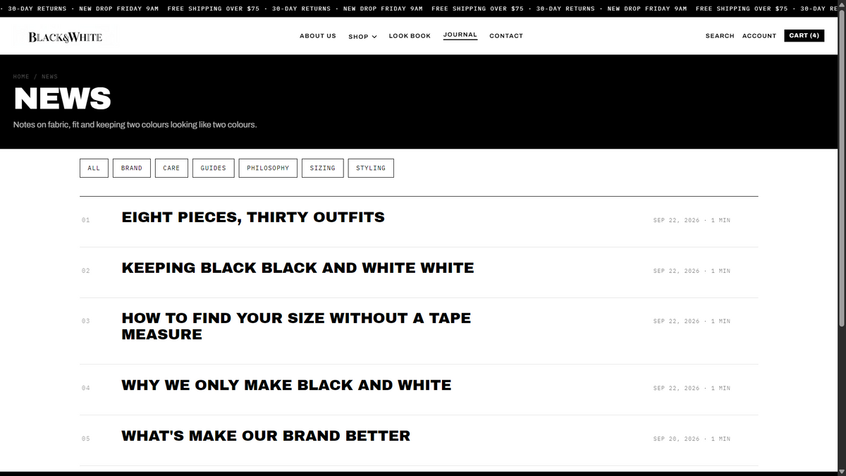 Black&White - Fashion Store Shopify Theme