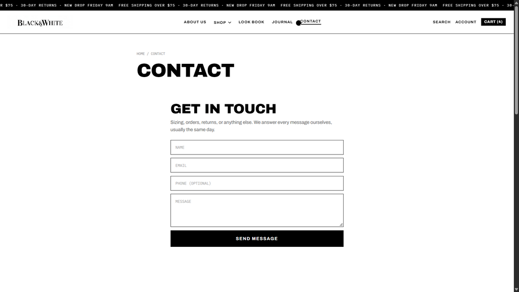 Black&White - Fashion Store Shopify Theme