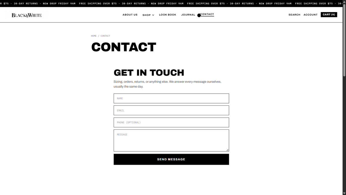 Black&White - Fashion Store Shopify Theme