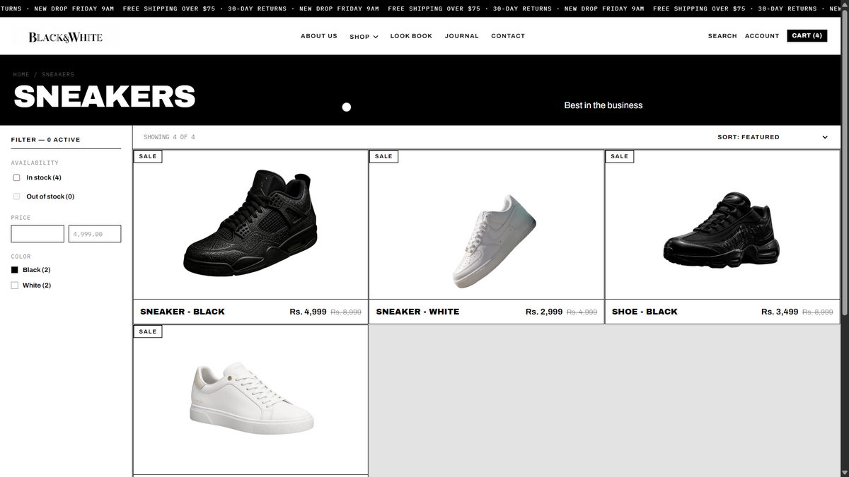Black&White - Fashion Store Shopify Theme